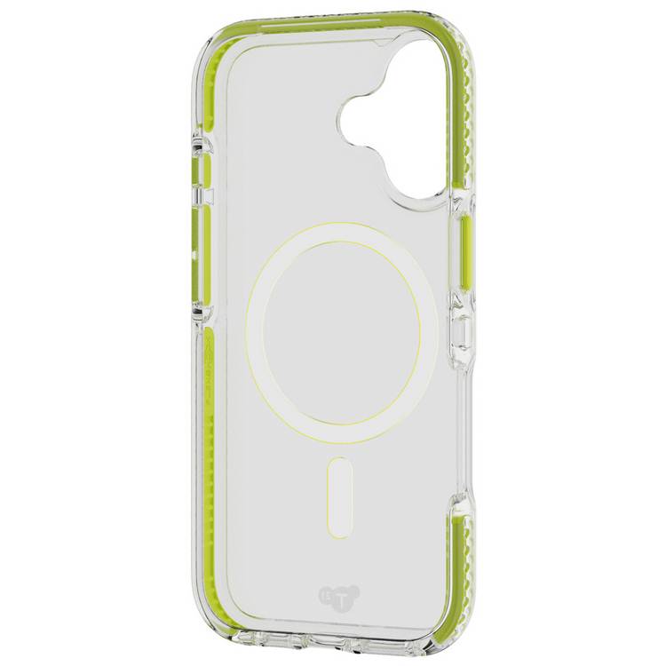 Tech21 EvoCrystal Glow green iPhone 17 case, UK version