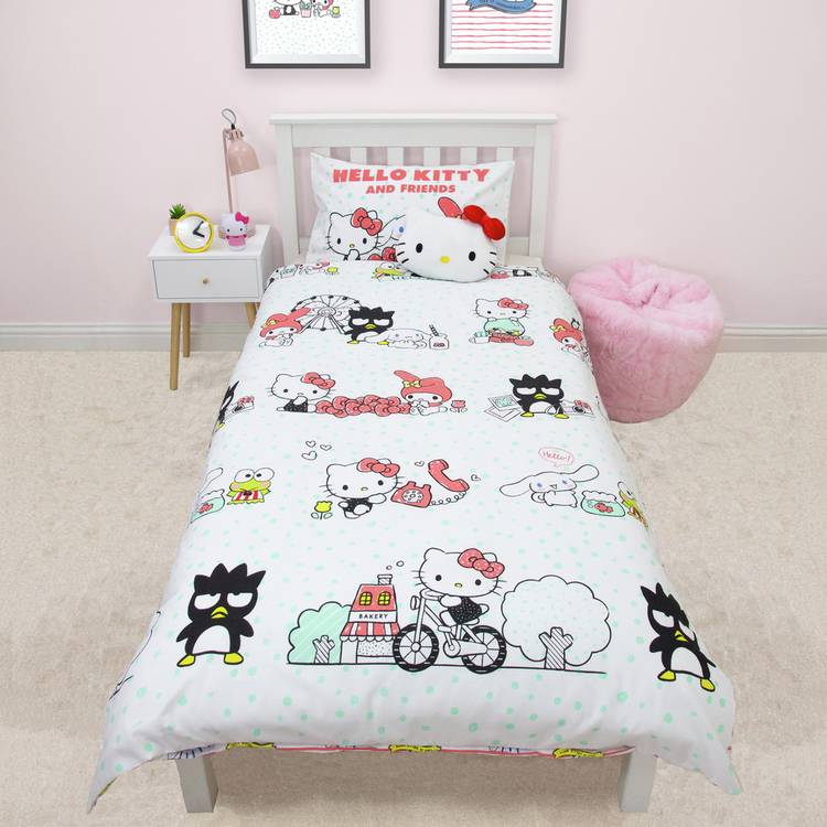 Hello Kitty reversible kids bedding set single (British brand)
