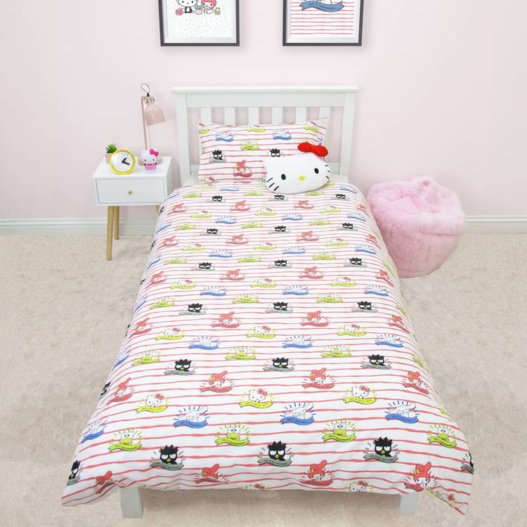 Hello Kitty reversible kids bedding set single (British brand)