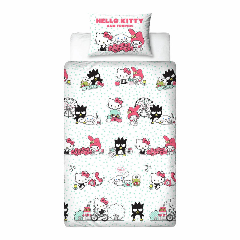 Hello Kitty reversible kids bedding set single (British brand)