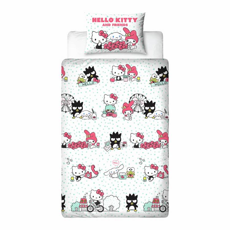 Hello Kitty reversible kids bedding set single (British brand)