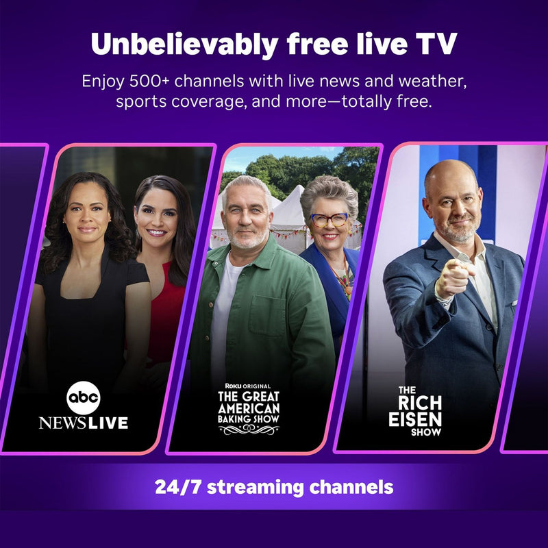 Roku 4K Streaming Stick Plus for 4K TV, UK version