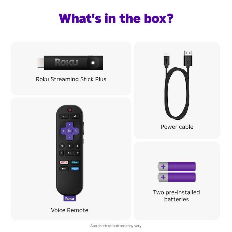 Roku 4K Streaming Stick Plus for 4K TV, UK version