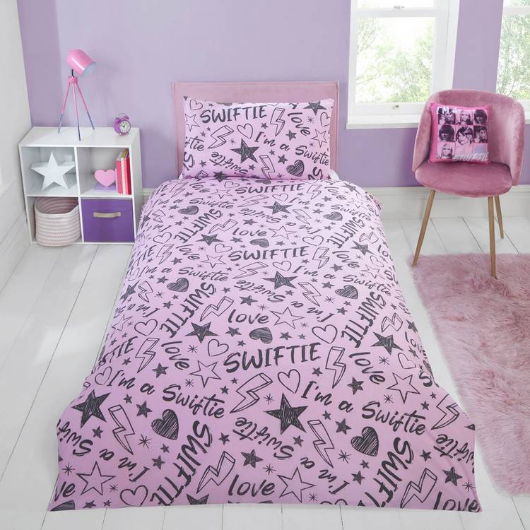 Celebrity Icons Taylor Swift single duvet set (British brand)
