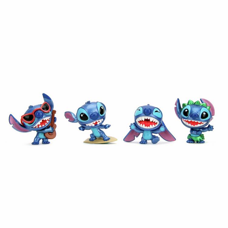 Disney Stitch die-cast metal figures pack of 4 2.5 inch (British brand)