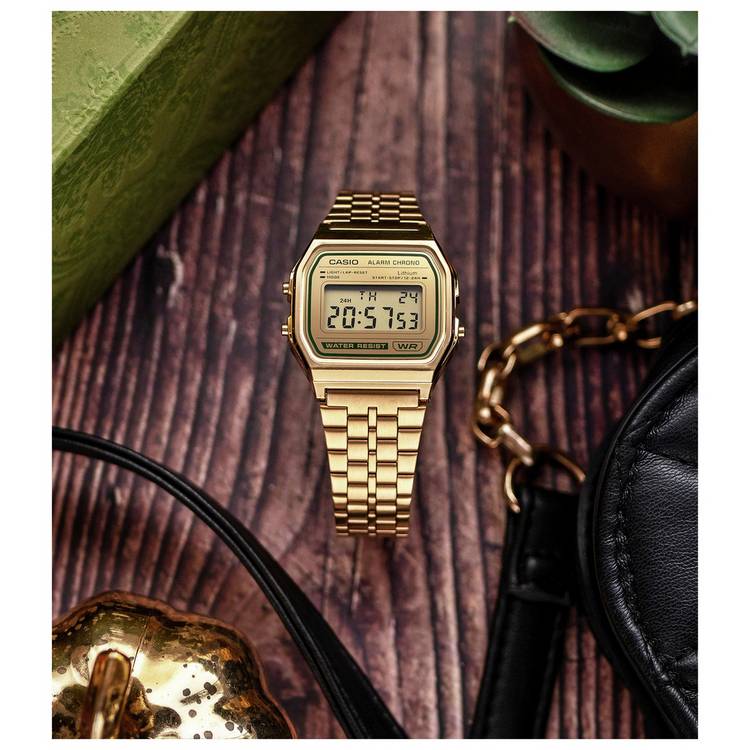 Casio watch vintage green dial (British brand)