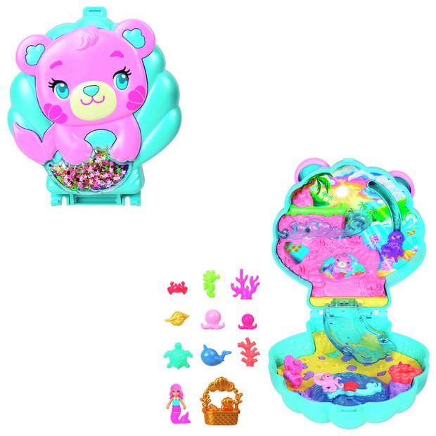 Polly Pocket playset Glitter Island Compact 29cm, imported from the UK