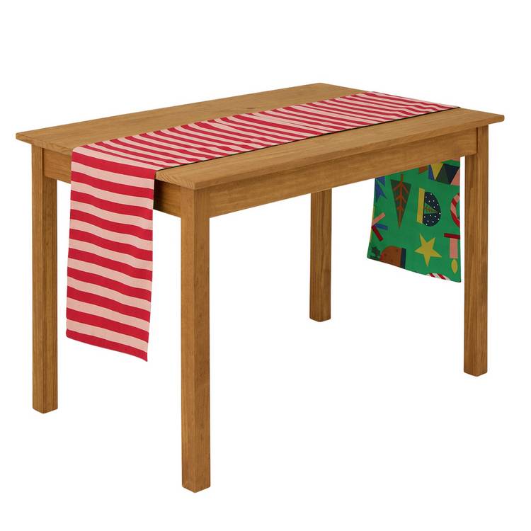 Habitat festive icons reversible table runner 220x33cm - British product
