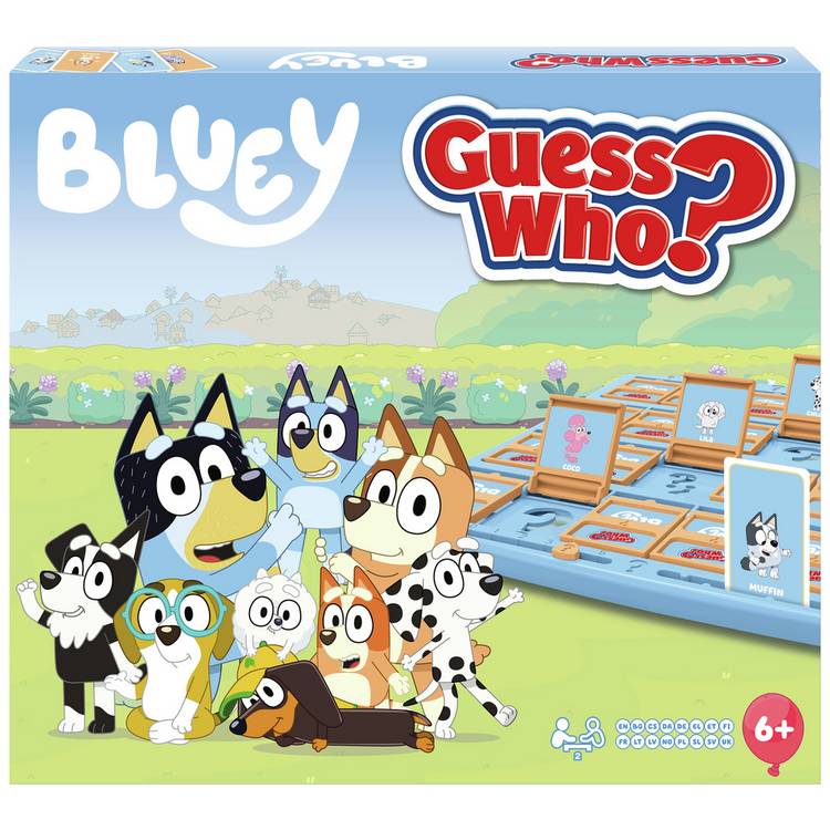 Bluey Guess Who Game, UK version
