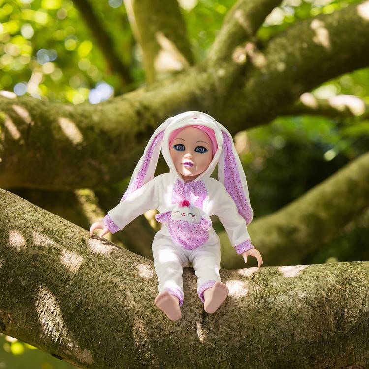 DesignAfriend flower bunny doll outfit 18 inch, UK version