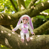DesignAfriend flower bunny doll outfit 18 inch, UK version