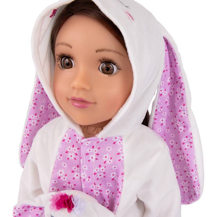 DesignAfriend flower bunny doll outfit 18 inch, UK version