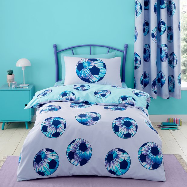 Catherine Lansfield football tie dye bedding set single, imported from the UK