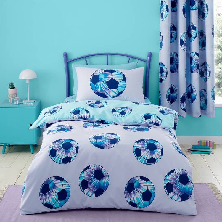 Catherine Lansfield football tie dye bedding set single, imported from the UK