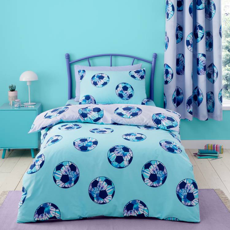 Catherine Lansfield football tie dye bedding set single, imported from the UK