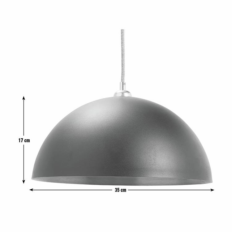 Habitat mushroom black metal lampshade 35cm - British product