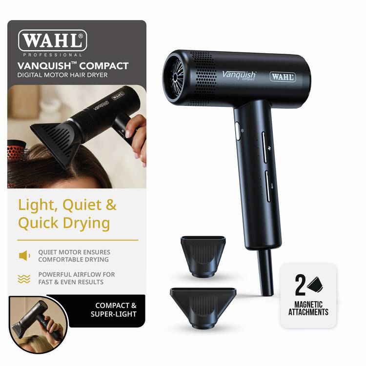 Wahl Vanquish Compact hair dryer 1600W - British product