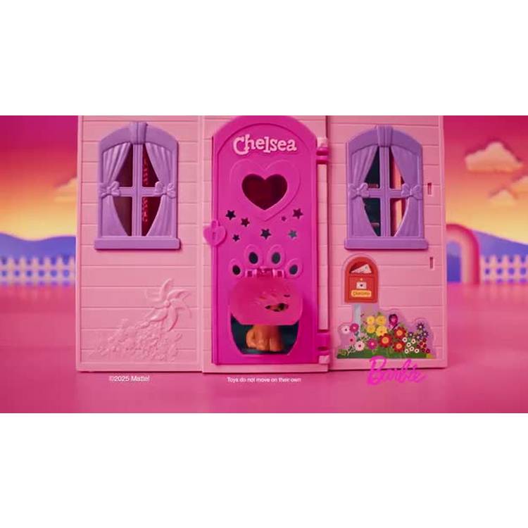 Barbie Chelsea Pop-Up Doll House with doll and accessories (British brand)
