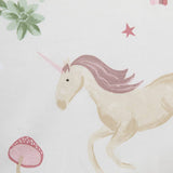 Argos Home unicorn storybook white toddler bedding set 150x120cm, imported from the UK