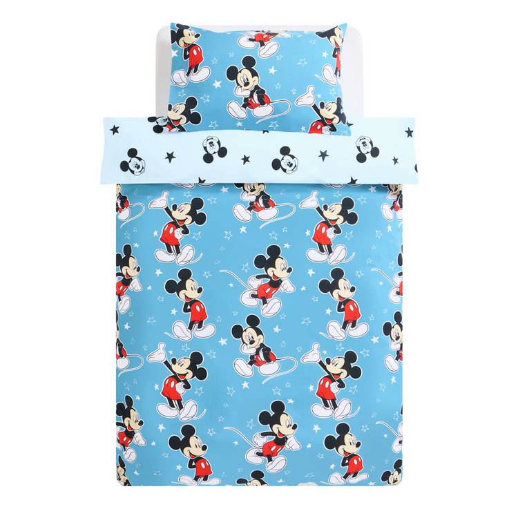Disney kids bedding set sky blue toddler 120x150cm, UK version