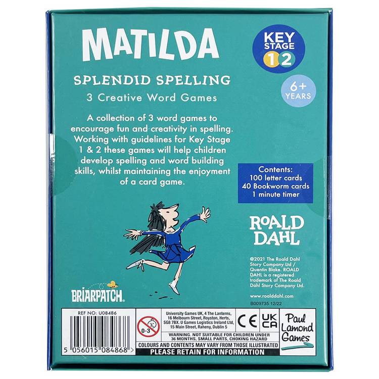 University Games Matilda spelling game (British brand)