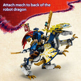 LEGO NINJAGO Rogue's Mech Dragon Rider building set 584 pieces, imported from the UK