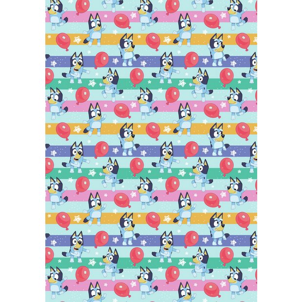Bluey everyday wrapping paper 2 rolls 3m each (British brand)
