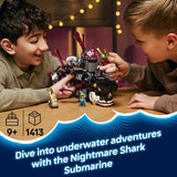 LEGO DREAMZzz Nightmare Shark Submarine building set 2-in-1, imported from the UK