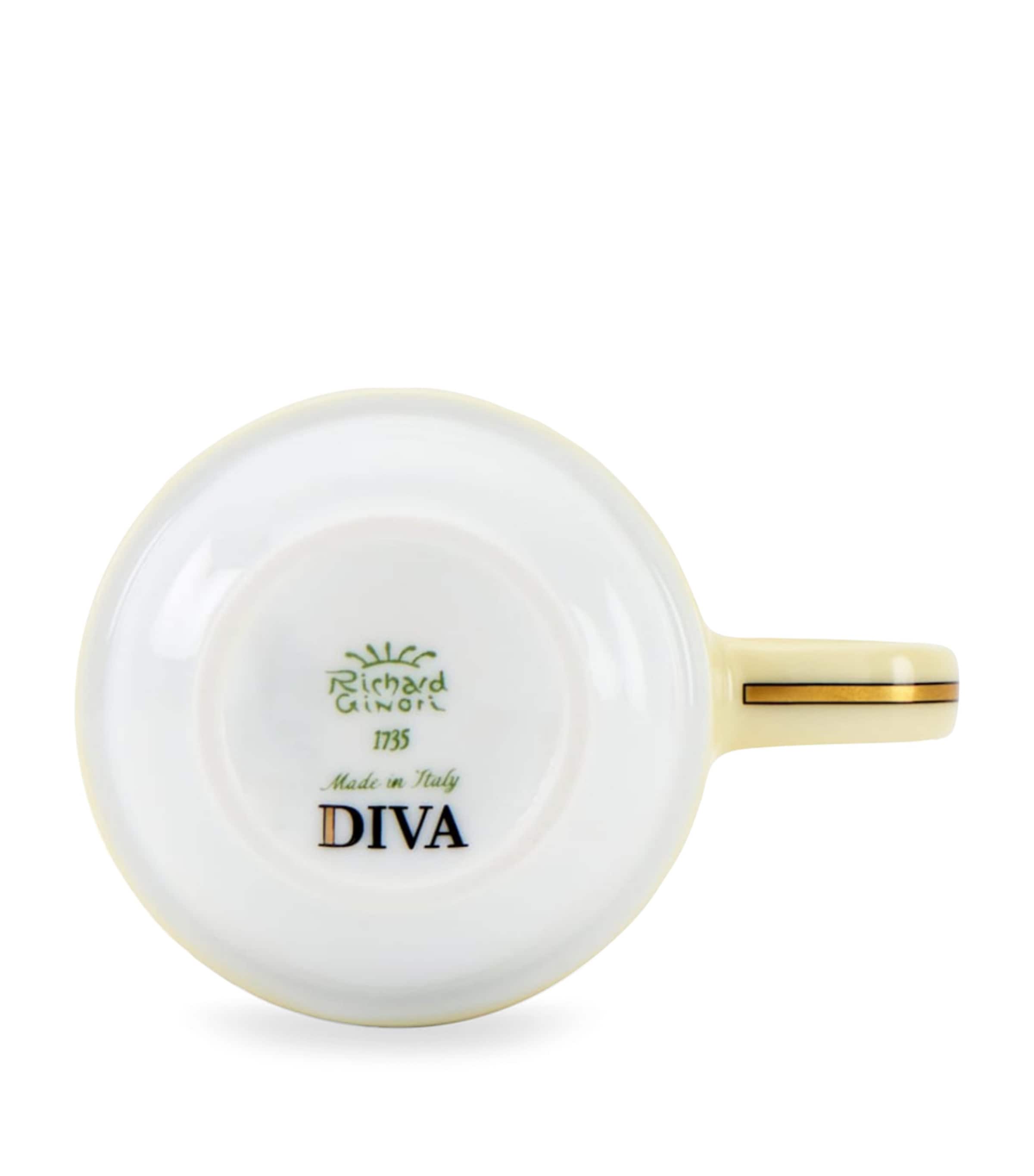 GINORI 1735 Colonna Diva Giallo coffee cup, UK version
