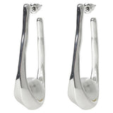 Liars & Lovers sculptural pearl hoop earring 48mm drop, UK version
