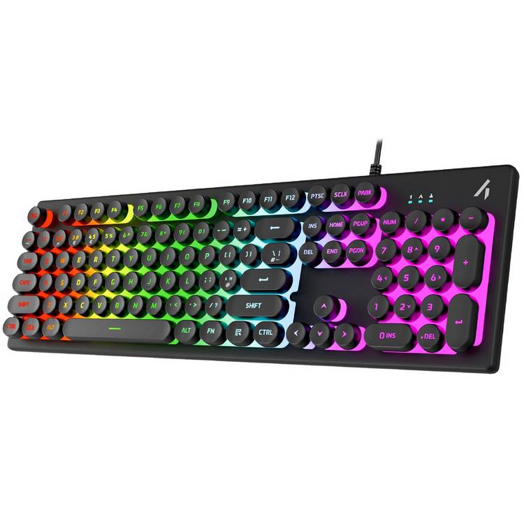 STEALTH Light-Up Wired Gaming Keyboard in black, UK version