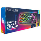 STEALTH Light-Up Wired Gaming Keyboard in black, UK version