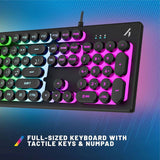 STEALTH Light-Up Wired Gaming Keyboard in black, UK version