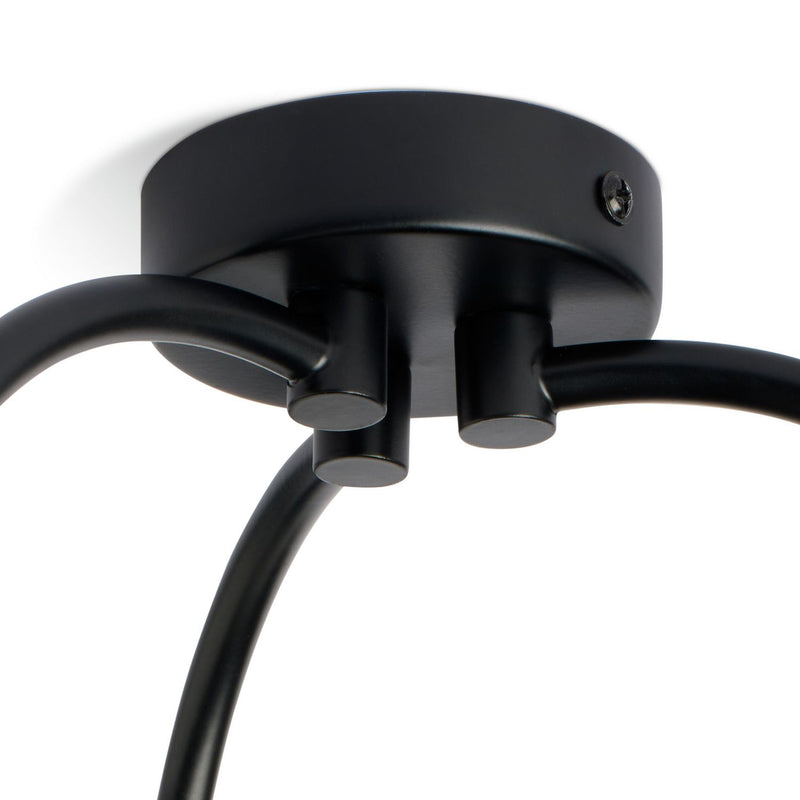 Argos Home flush ceiling light with opal glass globes, imported from the UK