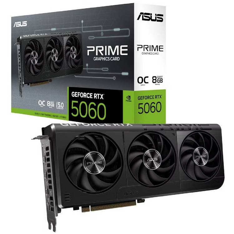 ASUS Prime GeForce RTX 5060 OC 8GB graphics card, imported from the UK