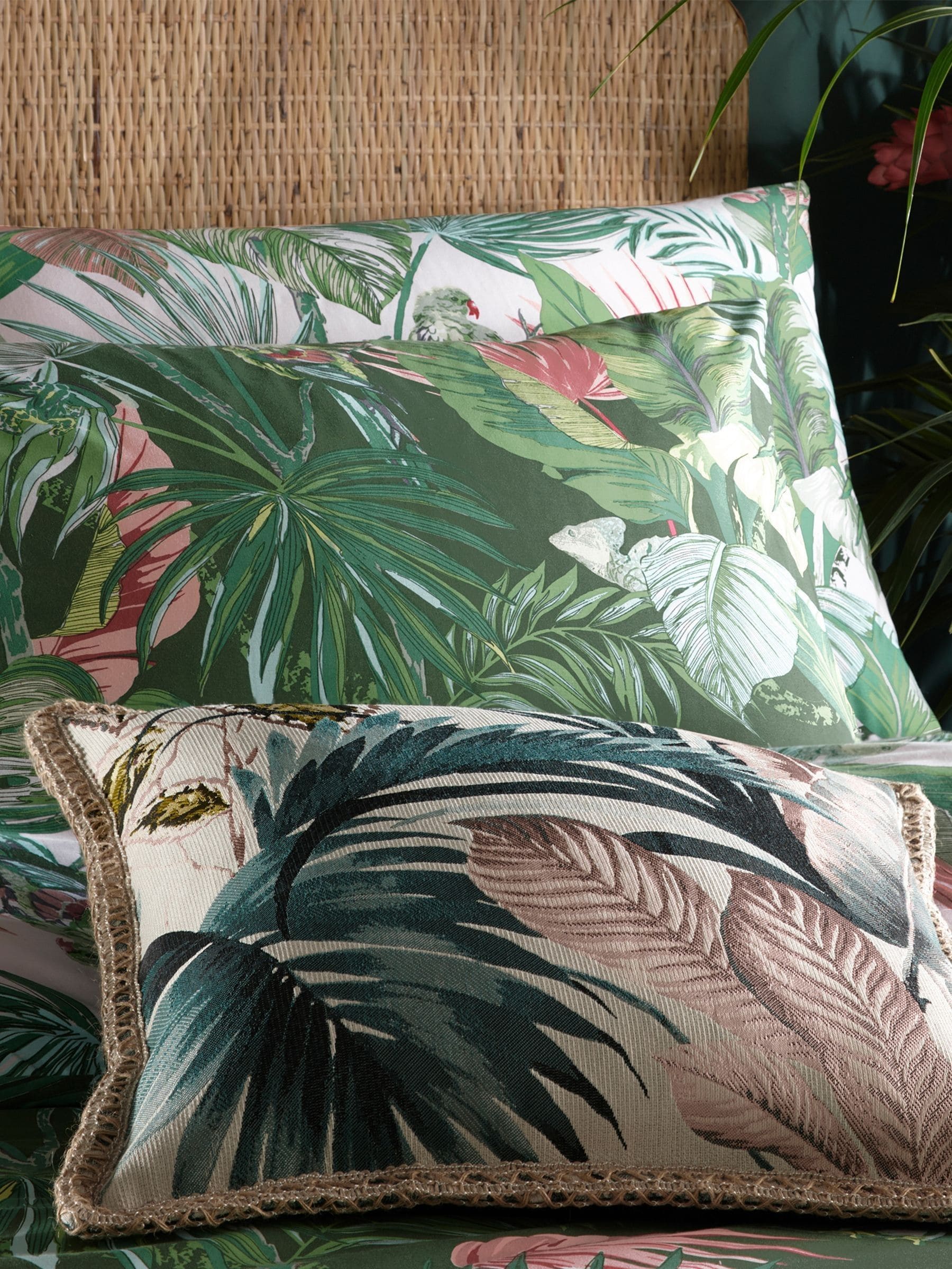 Furn Jade Green Amazonia Rainforest Reversible Duvet Cover and Pillowcase Set
