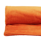 Argos Home Fleece Throw - Orange - 125x150cm