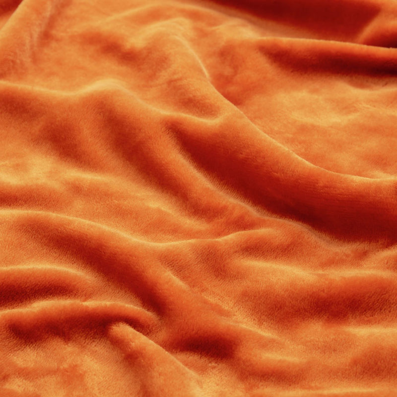 Argos Home Fleece Throw - Orange - 125x150cm