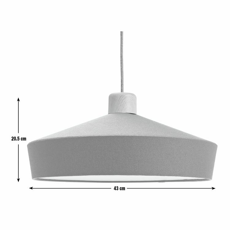 Habitat green fabric lampshade 43cm, imported from the UK