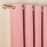 Habitat dusty rose pink blackout eyelet curtains 117x137cm, imported from the UK