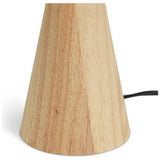 Argos Home rubber wood table lamp natural (British brand)
