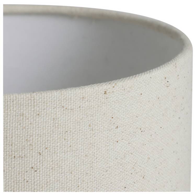 Argos Home rubber wood table lamp natural (British brand)