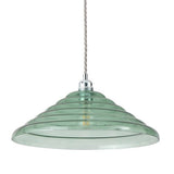 Habitat Ringo green glass lampshade 40cm - British product