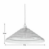 Habitat Ringo green glass lampshade 40cm - British product