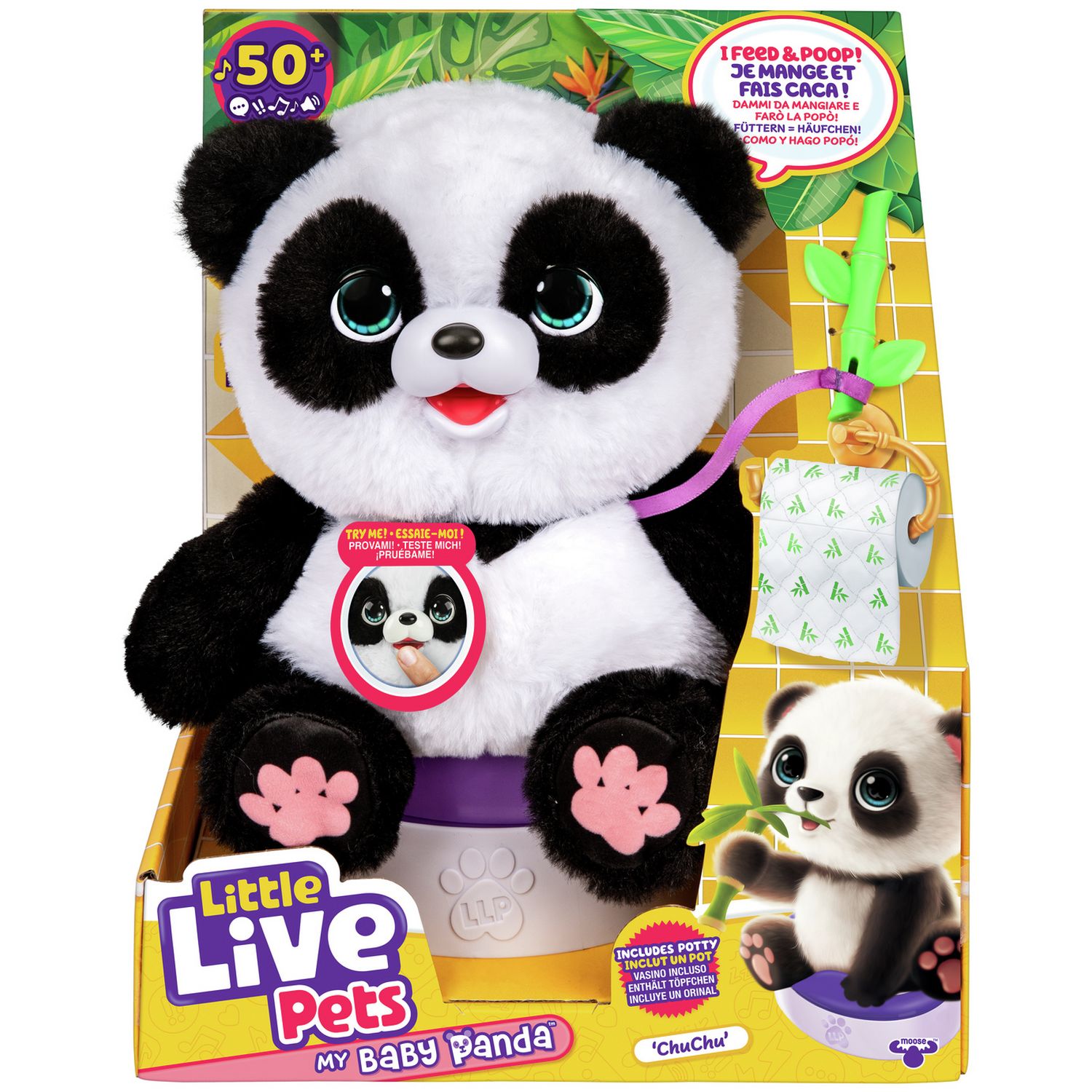 Little Live Pets My Baby Panda ChuChu interactive toy, UK version