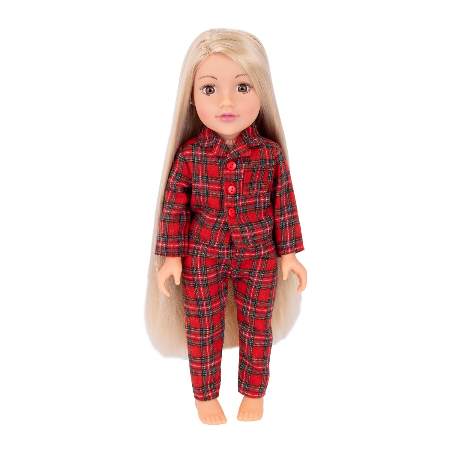 DesignAfriend Connie and Trevor 18 inch doll and dinosaur gift set - British product