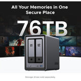 UGREEN NAS DXP2800 2-bay diskless network storage - British product