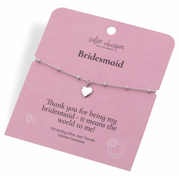 Hot Diamonds sterling silver heart charm bracelet - British product