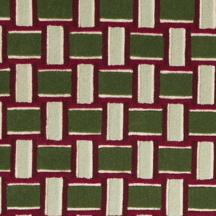 Habitat mid-century burgundy wool rug 120x170cm, UK version
