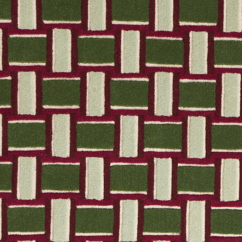 Habitat mid-century burgundy wool rug 120x170cm, UK version
